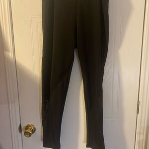 Women’s XL leggings Black W/sheer Design